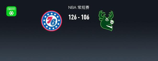 MK体育官方入口-乔治拉胯！76人126-106胜雄鹿，马克西砍21+2+1，格兰姆斯20+3+5
